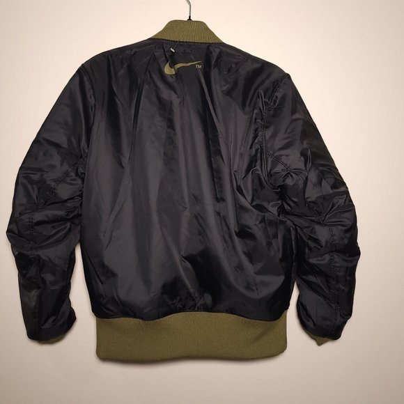 Nike Sportswear Big Swoosh Therma-Fit Revere Bomber Jacket Sz XS & M  DD6055-326 - Picture 8 of 13